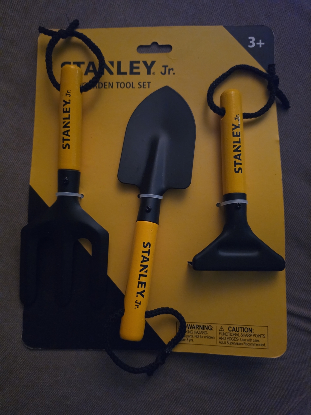 Stanley Jr. Kids Garden Tool Set - Yellow & Black